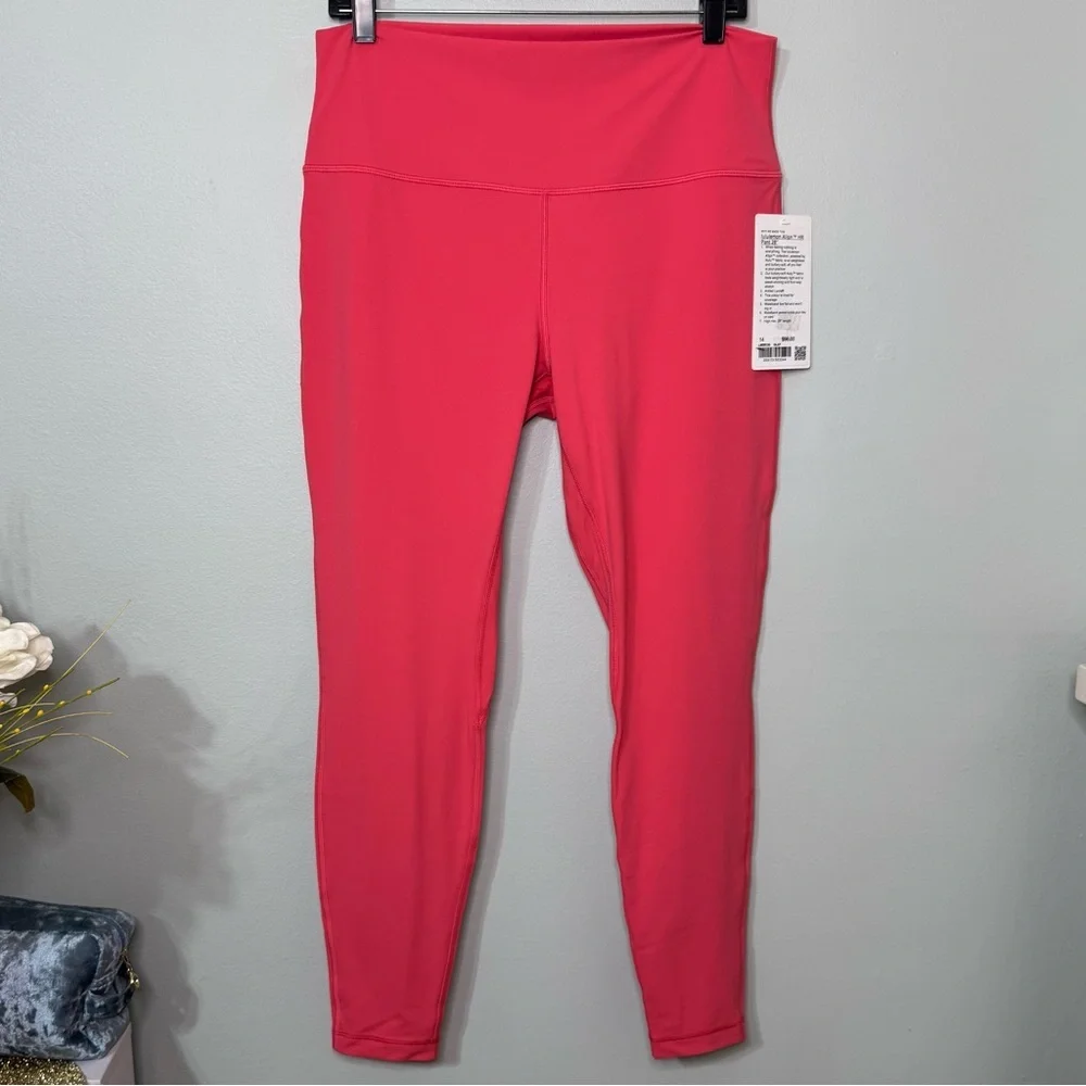 Lululemon Align High Rise Pant Leggings 28” Glazed Pink Size 14 NWT